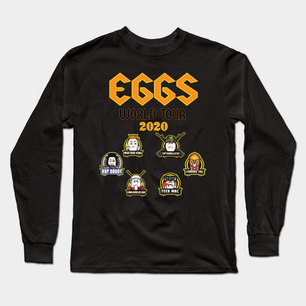 Eggs World Tour Version 2 Long Sleeve T-Shirt by BaseballMagic